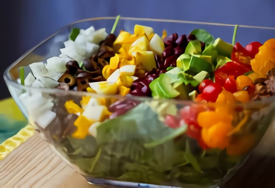 Como hacer una ensalada multicolor