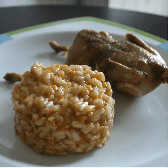 Risotto con perdiz